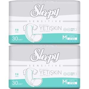 Sleepy Yetişkin Hasta Bezi Bel Bantlı M - Orta - Medium 60 Adet (2PK*30)