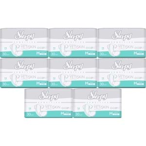 Sleepy Yetişkin Hasta Bezi Bel Bantlı M - Orta - Medium 240 Adet (8PK*30)