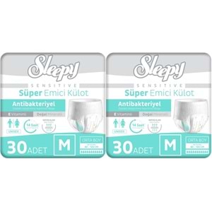 Sleepy Hasta Bezi Yetişkin Emici Külot M - Orta - Medium 60 Adet (2PK*30)
