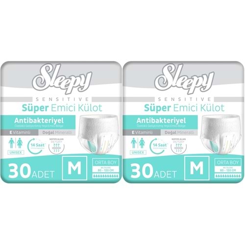 Sleepy Hasta Bezi Yetişkin Emici Külot M - Orta - Medium 60 Adet (2PK*30)