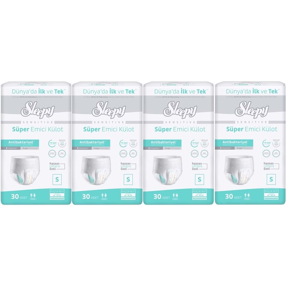 Sleepy Hasta Bezi Yetişkin Emici Külot S - Küçük - Small 120 Adet (4PK*30)