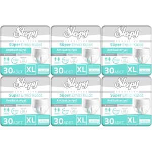 Sleepy Hasta Bezi Yetişkin Emici Külot XL - Ekstra Büyük - Extra Large 180 Adet (6PK*30)