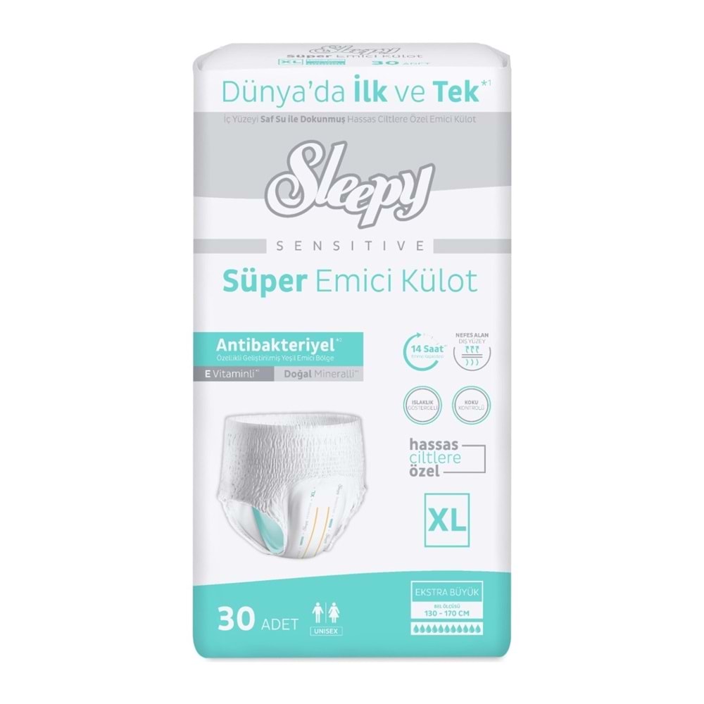 Sleepy Hasta Bezi Yetişkin Emici Külot XL - Ekstra Büyük - Extra Large 240 Adet (8PK*30)