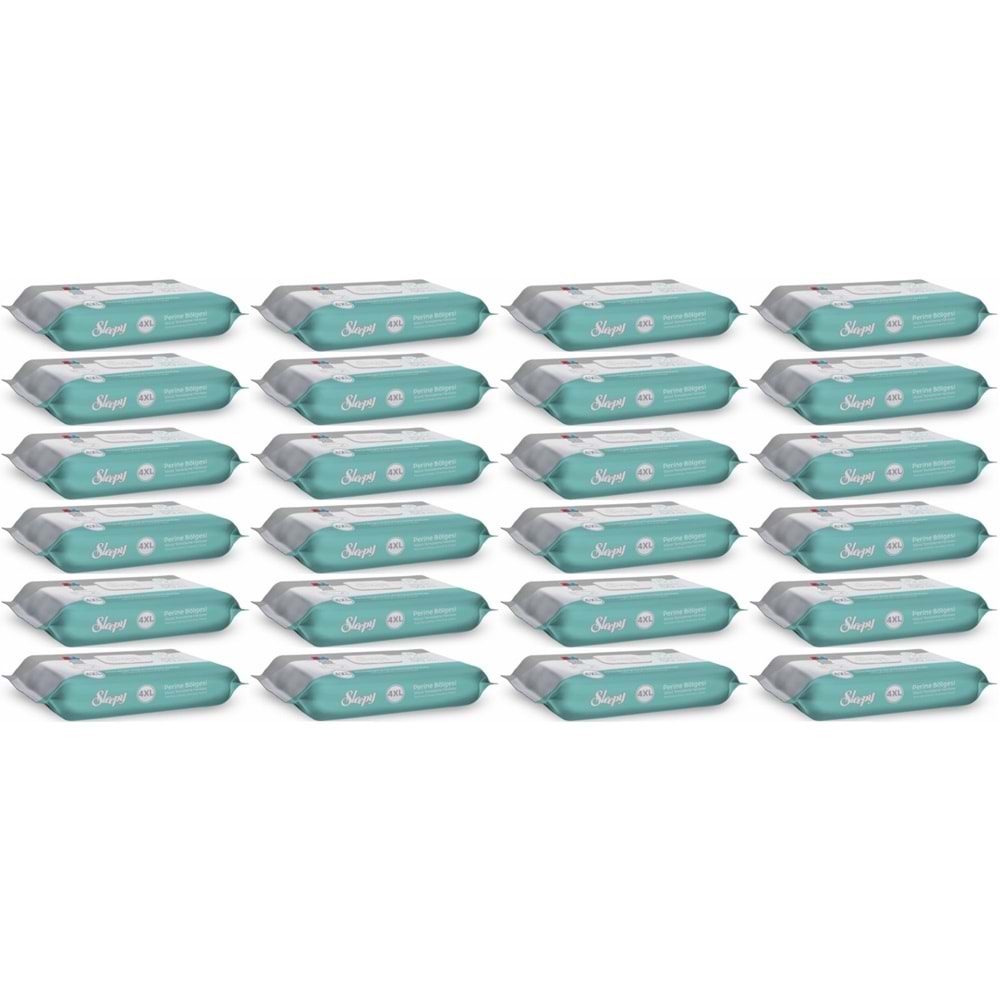 Sleepy Perine Bölgesi ve Vücut Temizleme Islak Mendil Havlu 50 Yaprak (Ebat 4XL) (24 Lü Set)