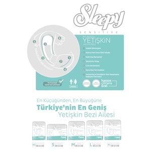 Sleepy Hasta Bezi Bel Bantlı Medium - Orta Boy 40 Adet Ekonomik Pk (5PK*8)