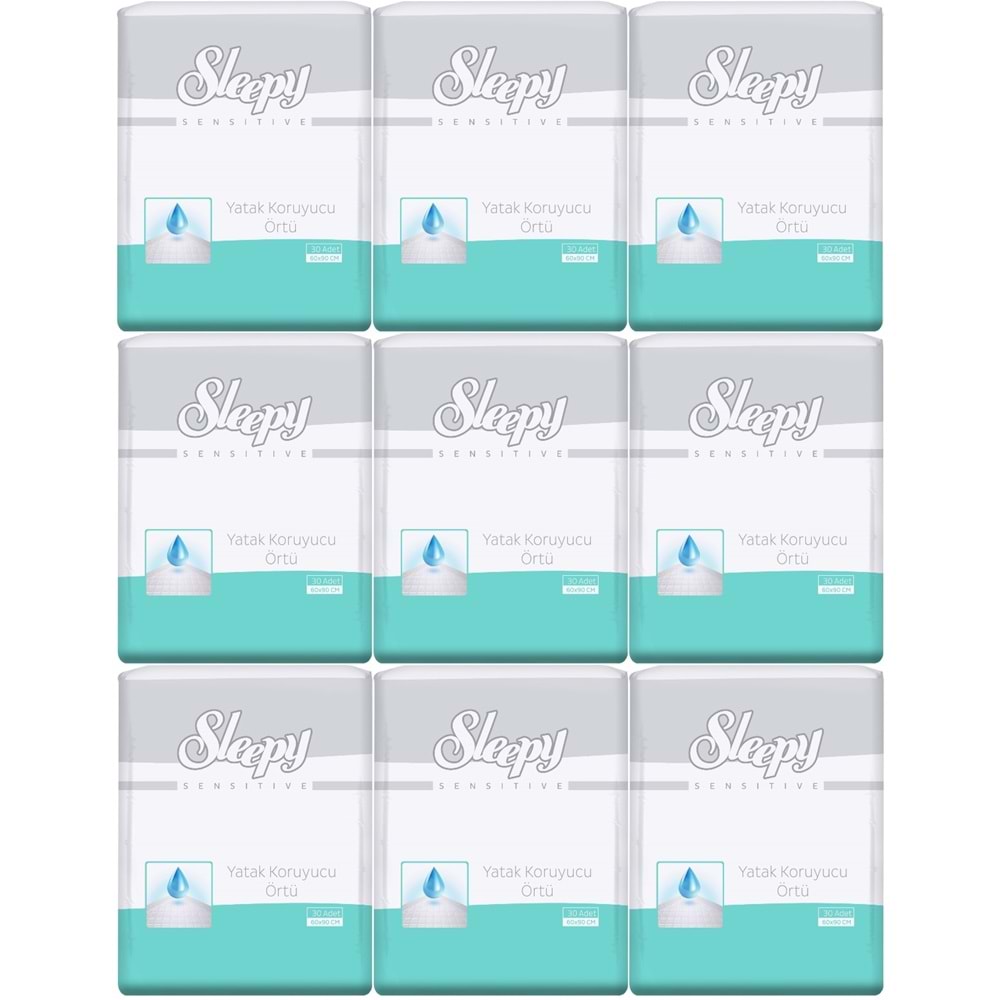 Sleepy Hasta Yatak Koruyucu 60*90CM 270 Adet (9PK*30)