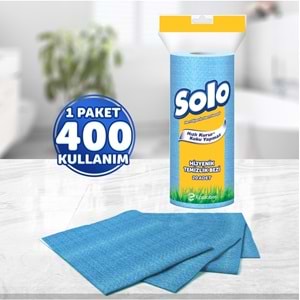 Solo Hijyenik Temizlik Bezi (İç adet 20 Li) (Kokusuz ve Hızla Kuruyan) (12 Li Set)
