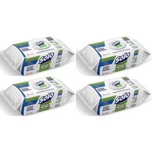 Solo Yüzey Temizlik Havlusu - Mendili 100 Yaprak Okaliptus & Çam Esintisi (4 Lü Set) 400 Yaprak