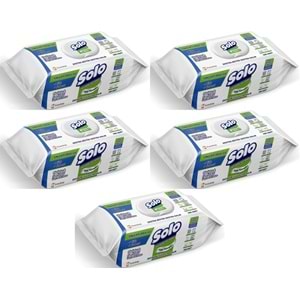 Solo Yüzey Temizlik Havlusu - Mendili 100 Yaprak Okaliptus & Çam Esintisi (5 Li Set) 500 Yaprak