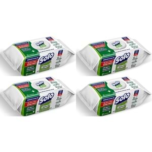 Solo Yüzey Temizlik Havlusu - Mendili 100 Yaprak Sedir Ağacı & Yasemin Esintisi (4 Lü Set) 400 Yprk