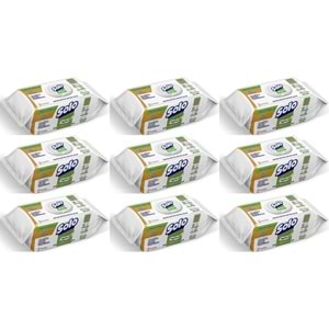 Solo Yüzey Temizlik Havlusu - Mendili 100 Yaprak Beyaz Sabun Ferahlığı (9 Lu Set) 900 Yaprak