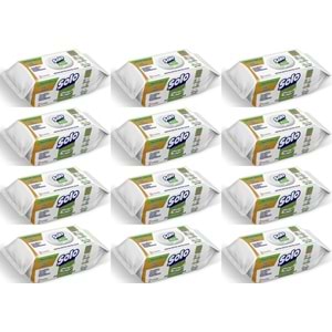 Solo Yüzey Temizlik Havlusu - Mendili 100 Yaprak Beyaz Sabun Ferahlığı (12 Li Set) 1200 Yaprak