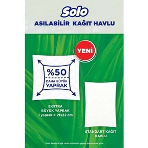 Solo Asılabilir Kağıt Havlu (Hijyenik ve Pratik Kullanım İçin Uygun) (2 Li Set)