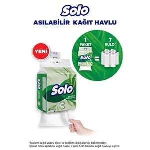 Solo Asılabilir Kağıt Havlu (Hijyenik ve Pratik Kullanım İçin Uygun) (2 Li Set)