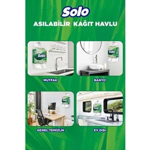 Solo Asılabilir Kağıt Havlu (Hijyenik ve Pratik Kullanım İçin Uygun) (3 Lü Set)