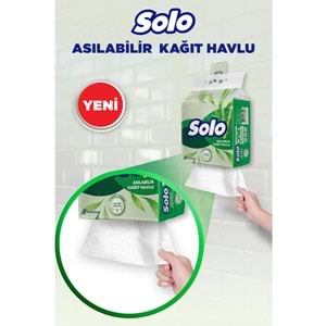 Solo Asılabilir Kağıt Havlu (Hijyenik ve Pratik Kullanım İçin Uygun) (6 Lı Set)