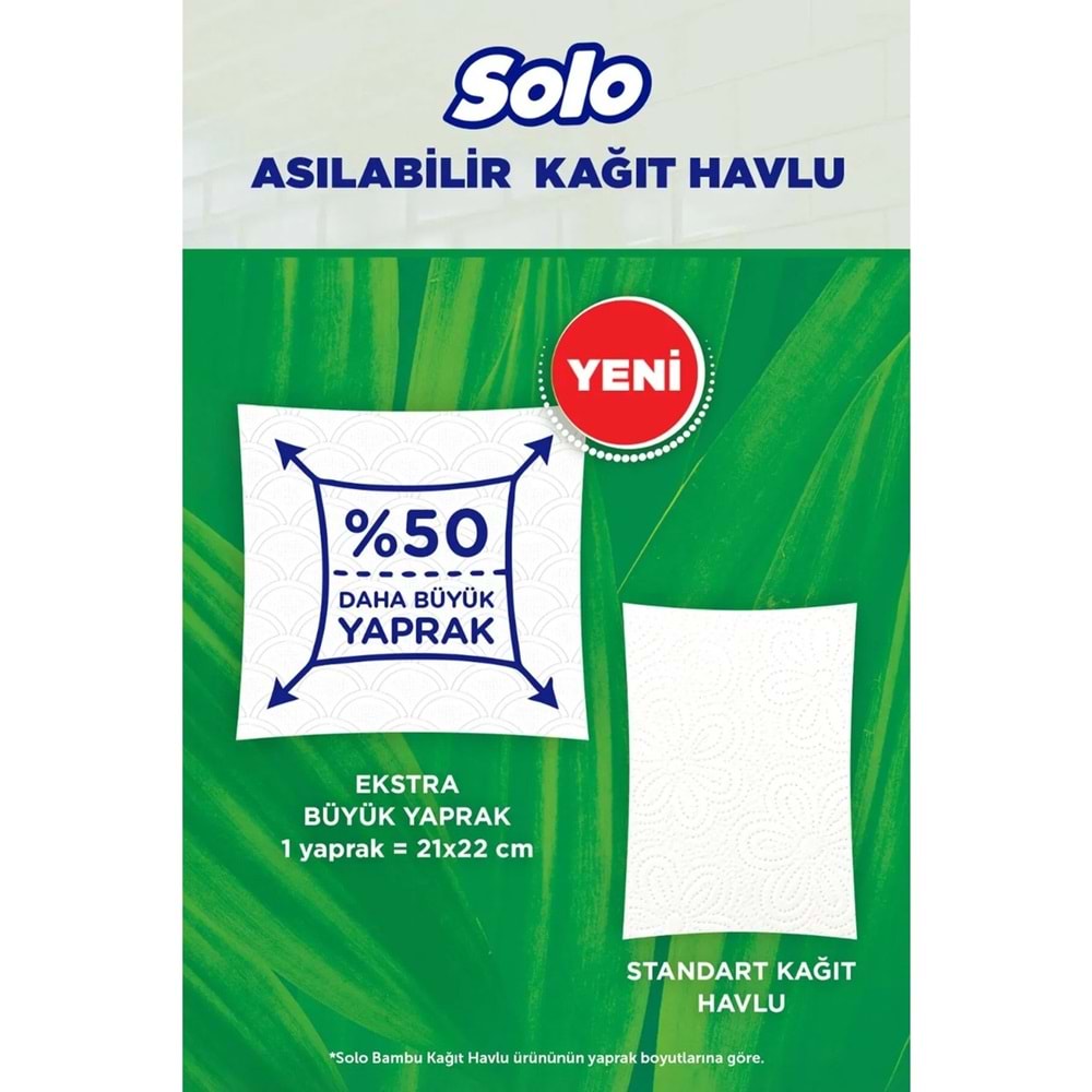 Solo Asılabilir Kağıt Havlu (Hijyenik ve Pratik Kullanım İçin Uygun) (24 Lü Set)