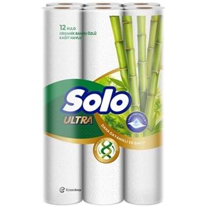 Solo Avantaj Set Ultra Kağıt Havlu 12 Li Rulo + 32 Rulo Tuvalet Kağıdı Organik Bambu ve Pamuk Özlü