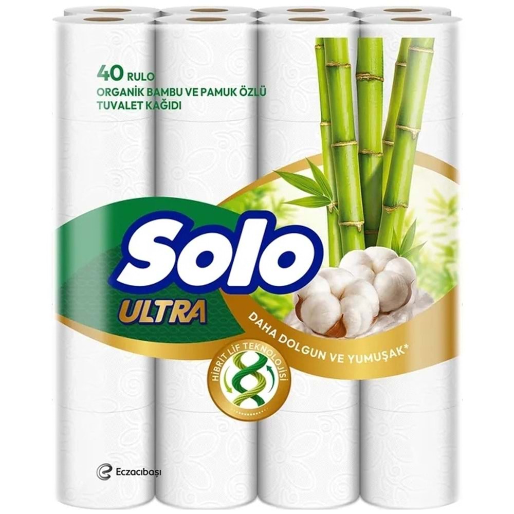 Solo Avantaj Set 40 Rulo Tuvalet Kağıdı + Ultra Kağıt Havlu 16 Lı Rulo Organik Bambu ve Pamuk Özlü
