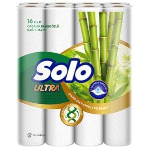 Solo Avantaj Set 40 Rulo Tuvalet Kağıdı + Ultra Kağıt Havlu 16 Lı Rulo Organik Bambu ve Pamuk Özlü
