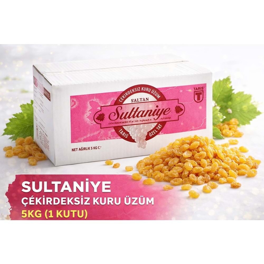 Tariş Sultaniye Çekirdeksiz Kuru Üzüm 10KG (2PK*5KG)
