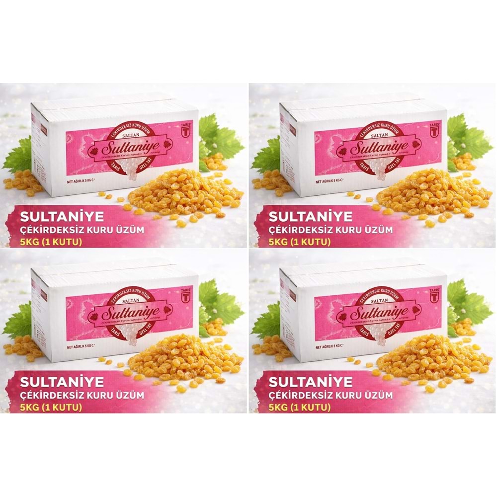 Tariş Sultaniye Çekirdeksiz Kuru Üzüm 20KG (4PK*5KG)
