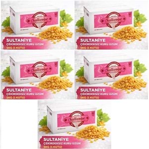 Tariş Sultaniye Çekirdeksiz Kuru Üzüm 25KG (5PK*5KG)