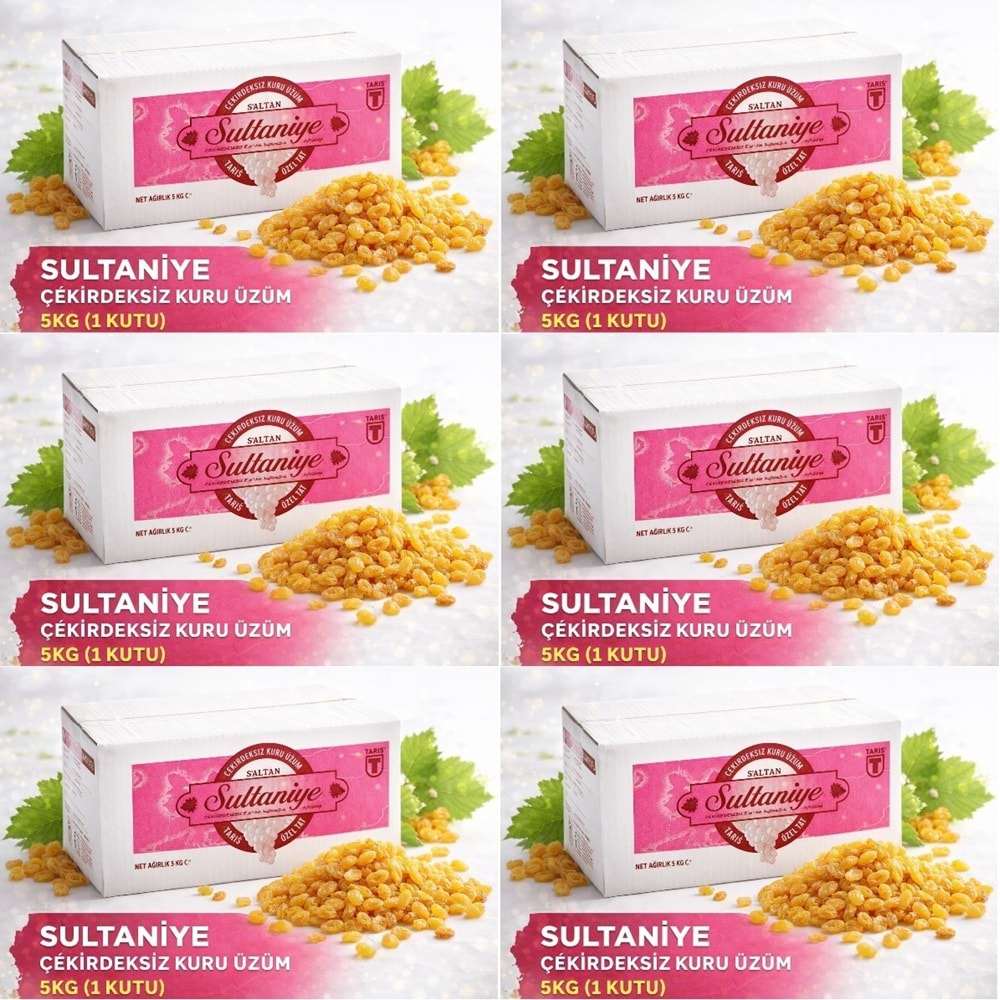 Tariş Sultaniye Çekirdeksiz Kuru Üzüm 30KG (6PK*5KG)