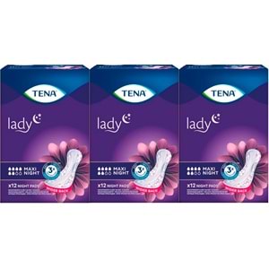Tena Mesane Pedi Lady Maxi Night 36 Adet (3PK*12)
