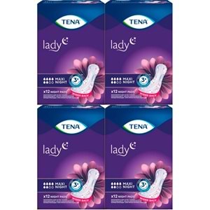 Tena Mesane Pedi Lady Maxi Night 48 Adet (4PK*12)