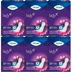 Tena Mesane Pedi Lady Maxi Night 72 Adet (6PK*12)