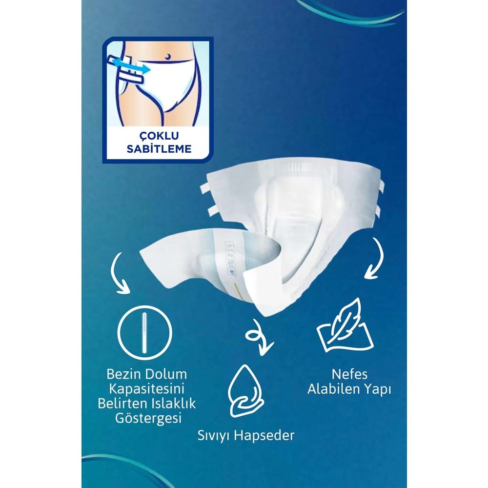 Tena Proskin Slip Maxi Bel Bantlı Yetişkin Bezi XL - Ekstra Large - Extra Large 144 Adet