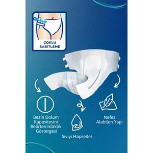 Tena Proskin Slip Maxi Bel Bantlı Yetişkin Bezi XL - Ekstra Large - Extra Large 144 Adet