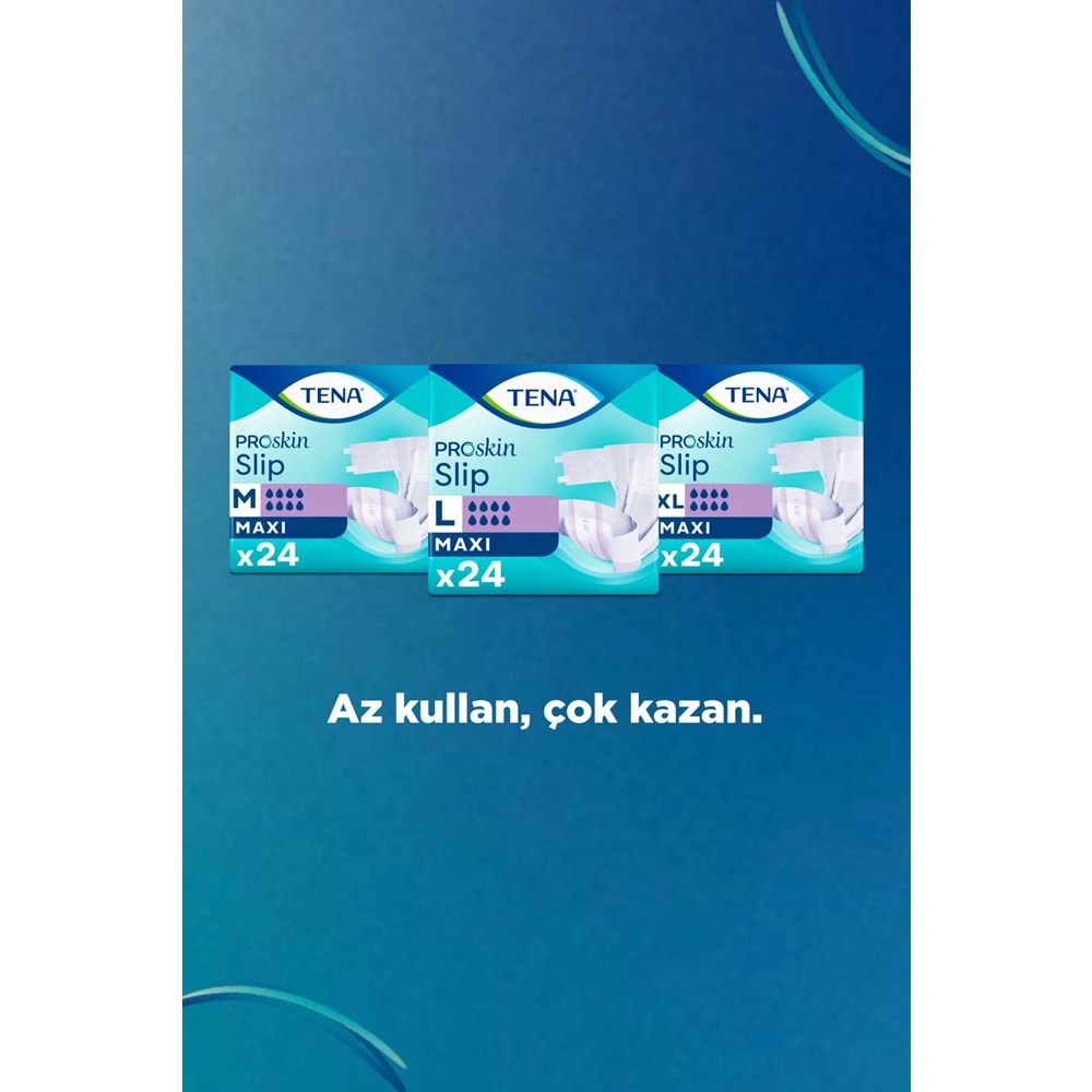 Tena Proskin Slip Maxi Bel Bantlı Yetişkin Bezi XL - Ekstra Large - Extra Large 144 Adet