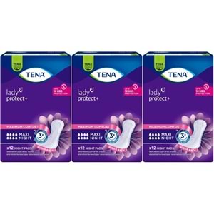 Tena Lady Protect Mesane Pedi Maxi Night Geceye Özel 36 Adet