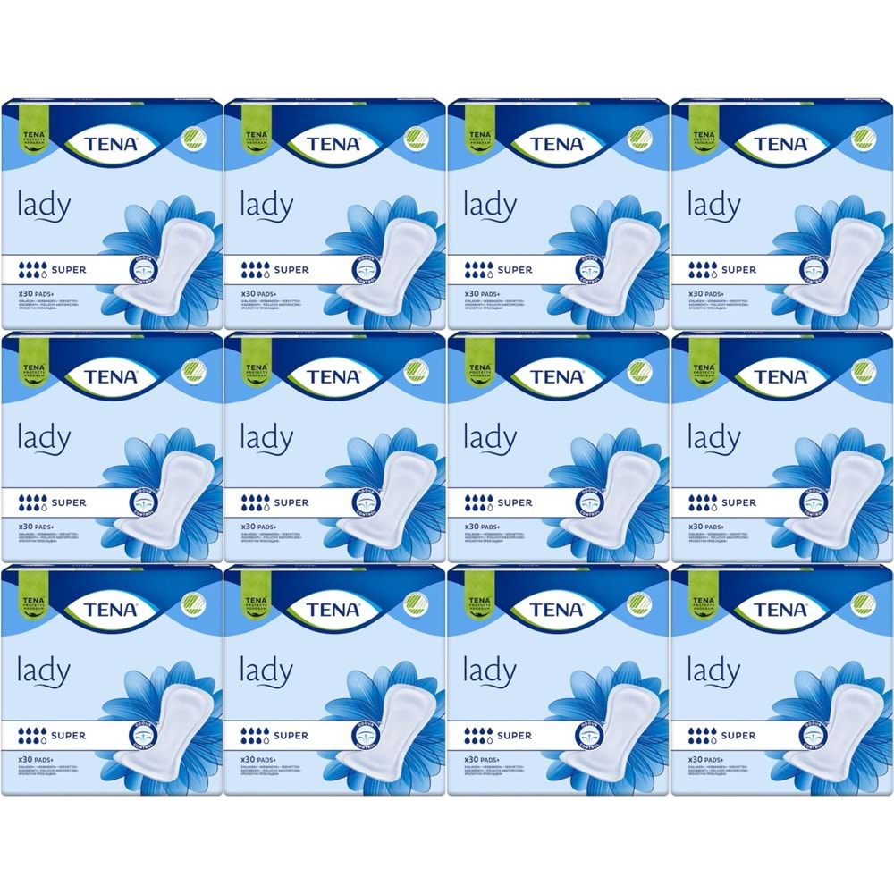 Tena Lady Süper Kadın Mesane Pedi 360 Adet