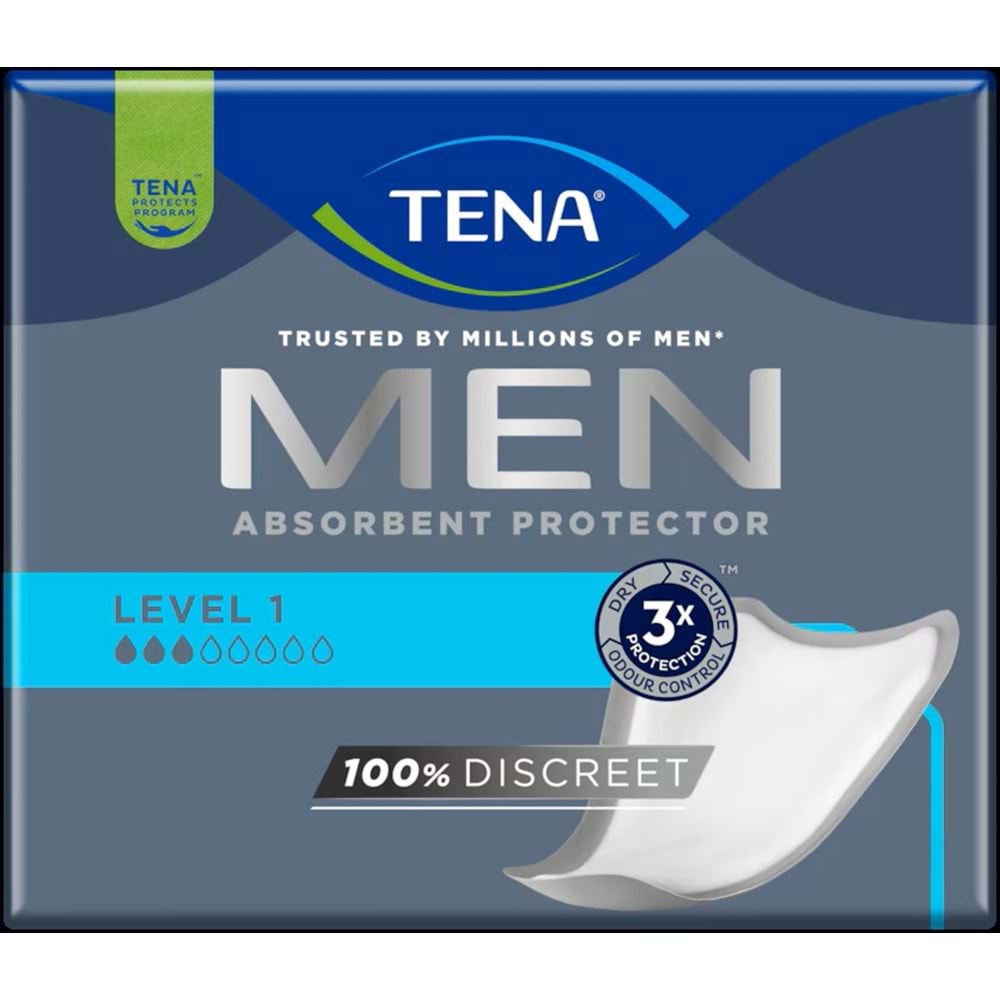 Tena Men Emici Koruma Level 1 Erkek Mesane Pedi 96 Adet