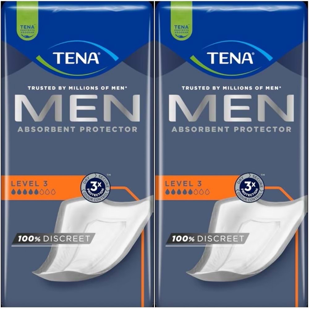 Tena Men Emici Koruma Level 3 Erkek Mesane Pedi 32 Adet