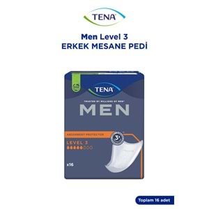 Tena Men Emici Koruma Level 3 Erkek Mesane Pedi 32 Adet