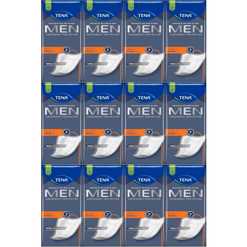 Tena Men Emici Koruma Level 3 Erkek Mesane Pedi 192 Adet