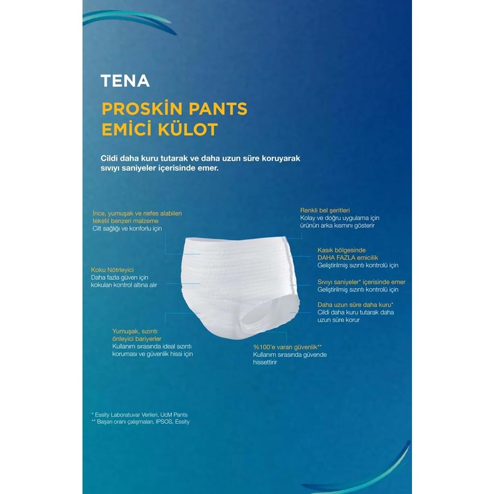 Tena Proskin Pants Maxi Emici Külot Yetişkin Bezi XL - Ekstra Large - Extra Large 30 Adet