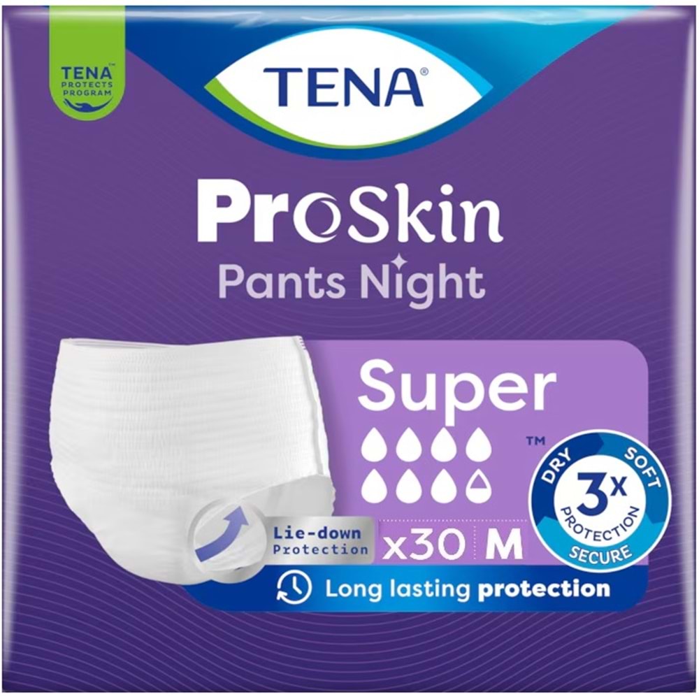 Tena Proskin Pants Süper Night Gece Emici Külot Yetişkin Bezi M - Orta - Medium 270 Adet