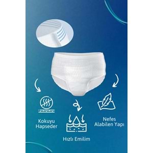 Tena ProTection Pants Plus Emici Külot Yetişkin Bezi XL - Ekstra Büyük - Extra Large 96 Adet