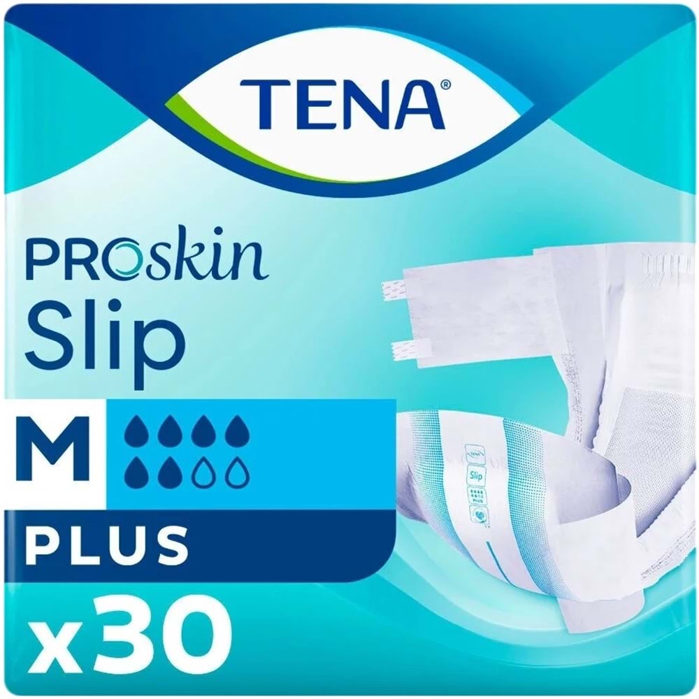 Tena Proskin Slip Plus Bel Bantlı Yetişkin Bezi M - Orta - Medium 60 Adet