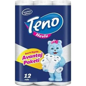 Teno Ultra Tuvalet Kağıdı 32 Li Paket + 12 Li Paket Kağıt Havlu Avantaj Pk (2 Katlı)