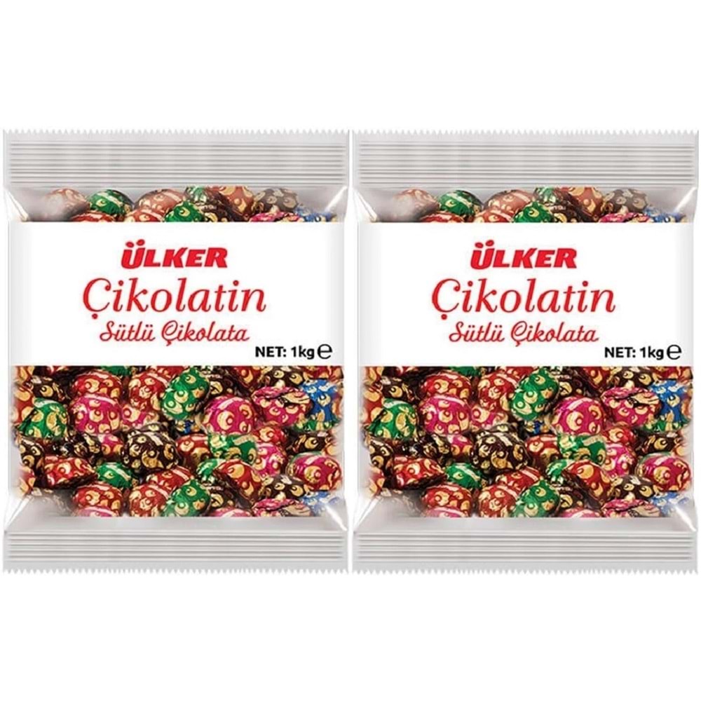 Ülker Çikolatin Sütlü İkramlık Çikolata 2KG (2PK*1KG)