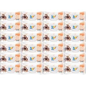 Uni Baby Islak Havlu Mendil 90 Yaprak Aile (24 Lü Set) 2160 Yaprak Plastik Kapaklı