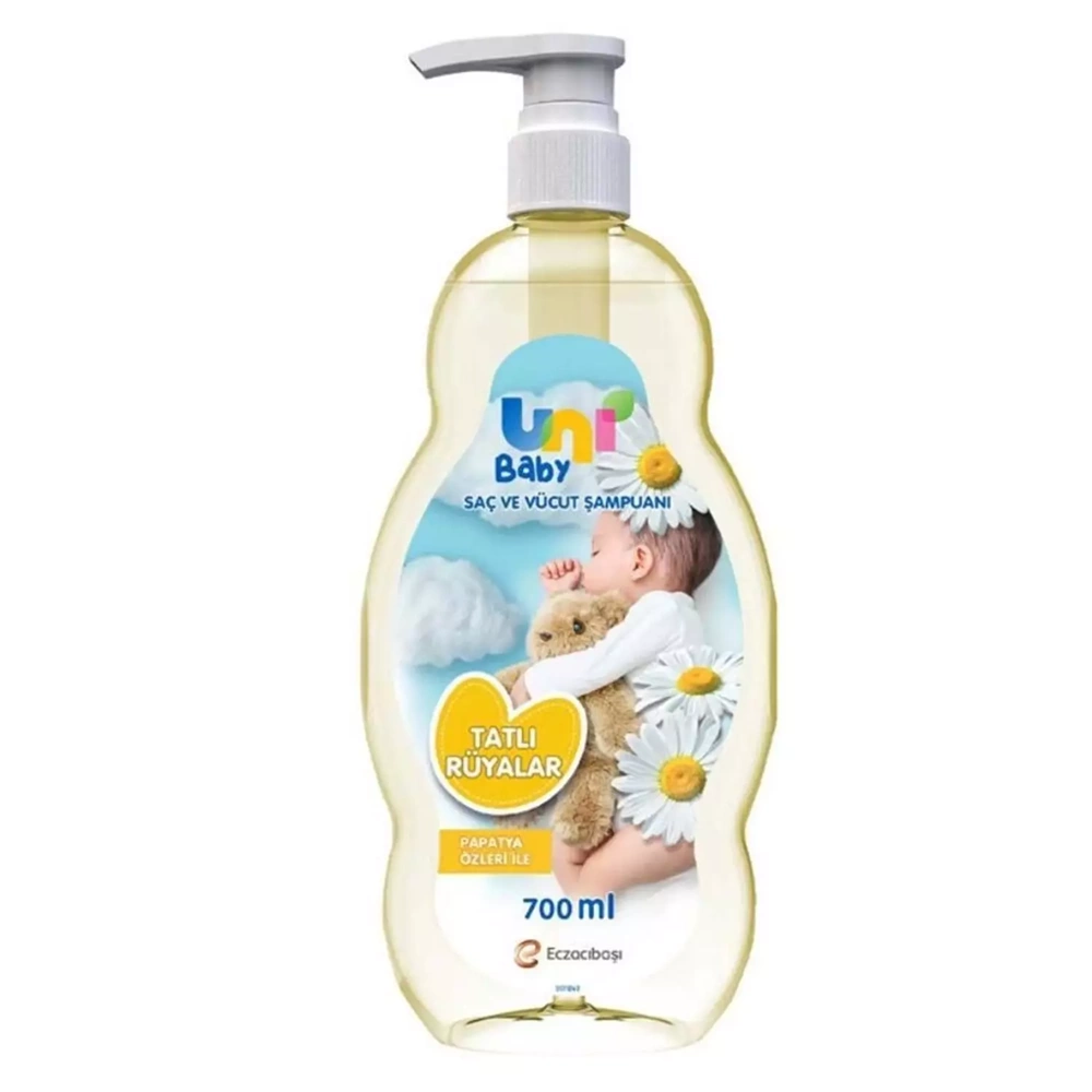 Uni Baby Bebek Şampuanı 700ML Tatlı Rüyalar (Pompalı) (3 Lü Set)