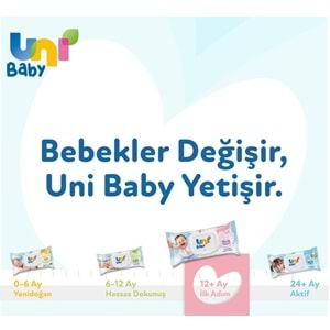 Uni Baby Islak Havlu Mendil İlk Adım 52 Yaprak (48 Li Set) 2496 Yaprak (16PK*3)