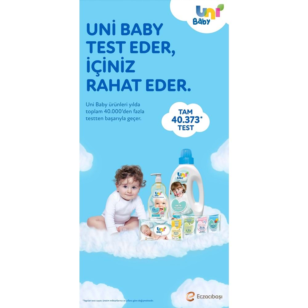 Uni Baby Bebek Saç ve Vücut Şampuanı 700ML Klasik (Pompalı) (4 Lü Set)